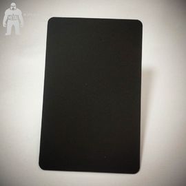 Пустые штейновые черные визитные карточки металла, визитные карточки равнины черные 85кс54кс0.3мм