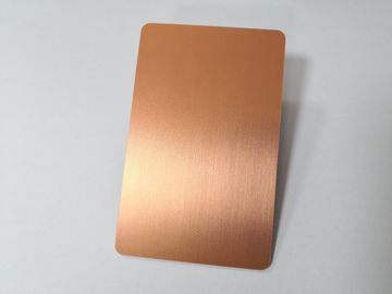 Покрытый розовый членский билет металла золота с визитными карточками логотипа/металла Таможни Компании