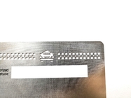 членская карта VIP такси 85x54x0.5mm стальная отрезала подпись логотипа белую