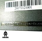 Визитные карточки металла пробела текста Дебосс, черные металлические визитные карточки с кодом штриховой маркировки