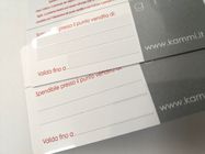 Персонализированные визитные карточки ПВК с записью зоны для лотереи/магазина