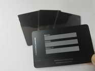 Офсетная печать визитной карточки металла черноты 89*51mm Debossed