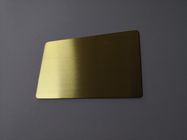Почищенный щеткой золотом небольшой членский билет металла слота 0.8mm обломока