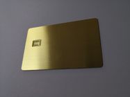 Почищенный щеткой золотом небольшой членский билет металла слота 0.8mm обломока