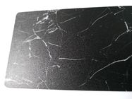 Визитная карточка покрытия 85x54mm волдыря черная замороженная мраморная
