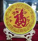 Плиты круга металла изготовленного на заказ китайского роскошного Cloisonne красочные