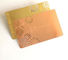 Почищенный щеткой подарок дела визитных карточек золота металлический выбитый популярный творческий
