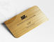 Покрытые золотом Принтабле визитные карточки металла с предпосылкой влияния щетки различной
