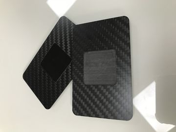 Штейновые черные визитные карточки волокна углерода с НФК 13.56МХз откалывают КР80 85кс54мм