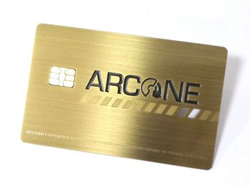 Роскошный чистовой размер 85*54*0.6мм щетки кредитных карточек дела металла обломока 4442 ИК
