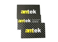 печатание Silkscreen волокна CR80 углерода визитных карточек металла черноты 0.5mm Matt