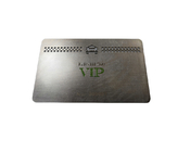 членская карта VIP такси 85x54x0.5mm стальная отрезала подпись логотипа белую