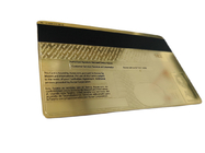 Роскошная карта банка магнитной полосы членского билета металла золота 24K