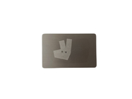 Почищенный щеткой вытравите визитные карточки металла шелковой ширмы 0.5mm двойник встал на сторону