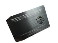 Визитная карточка средств массовой информации NFC штейнового финиша черноты PVD социальная с обломоком N-tage215