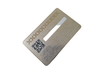 Серебр металла карты VIP членства панели подписи кода QR заморозил