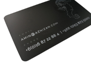 Имя визитных карточек 1mm металла членства преданности штейновое черное изготовленное на заказ печатая