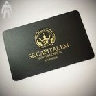 Визитные карточки металла Вип элиты листа штейновые черные, персонализированные черные визитные карточки белого золота