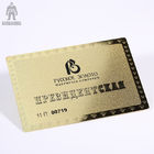 Новаторский латунный личный металлический вариант картины визитных карточек золота различный