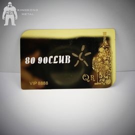Визитные карточки золота лазера анодированные отрезком с зеркалом на толщине задней части 0.3мм 0.5мм