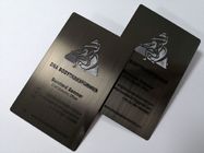 Покрытые штейновой визитные карточки металла прямоугольника IP почищенные щеткой чернотой