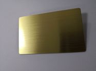 Пробел почистил визитные карточки щеткой металла золота 0.8mm