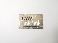 Замороженный выгравированный серебр вытравить визитные карточки металла 85x54mm