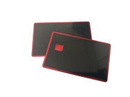 Кредитная карточка металла мычки золота зеркала красная черная пустая со слотом обломока