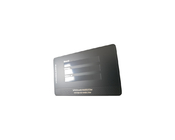 Уникальные штейновые черные визитные карточки CR80 металла с лоснистым ультрафиолетовым печатая логотипом