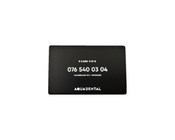 цвет черноты плиты Electronc визитных карточек металла SS304 85x54mm