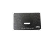 Штейновый черный логотип визитных карточек 0.8mm металла CR80 Debossed изготовленный на заказ