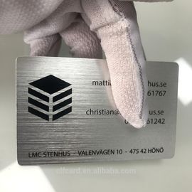 Красочные анодированные алюминиевые визитные карточки почистили законченный вытравленный высекать щеткой